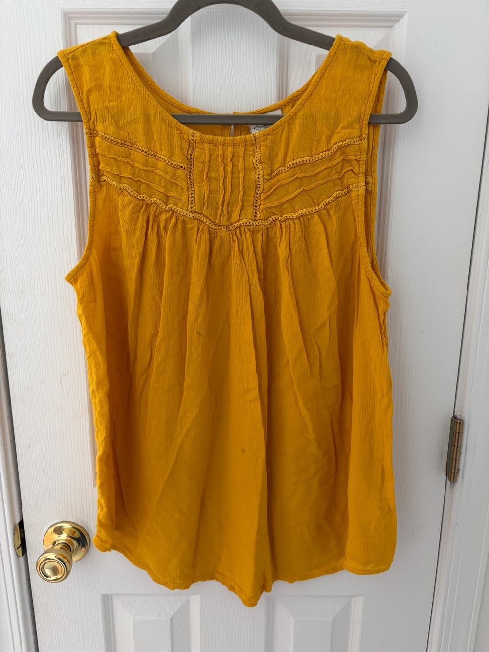 St. John's Bay Mustard Sleeveless Tank Top